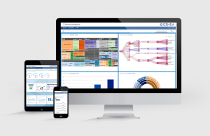 Izenda's embedded business intelligence solution with dashboards