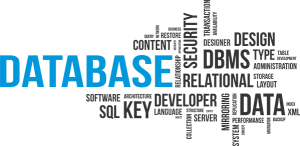Relational database word cloud